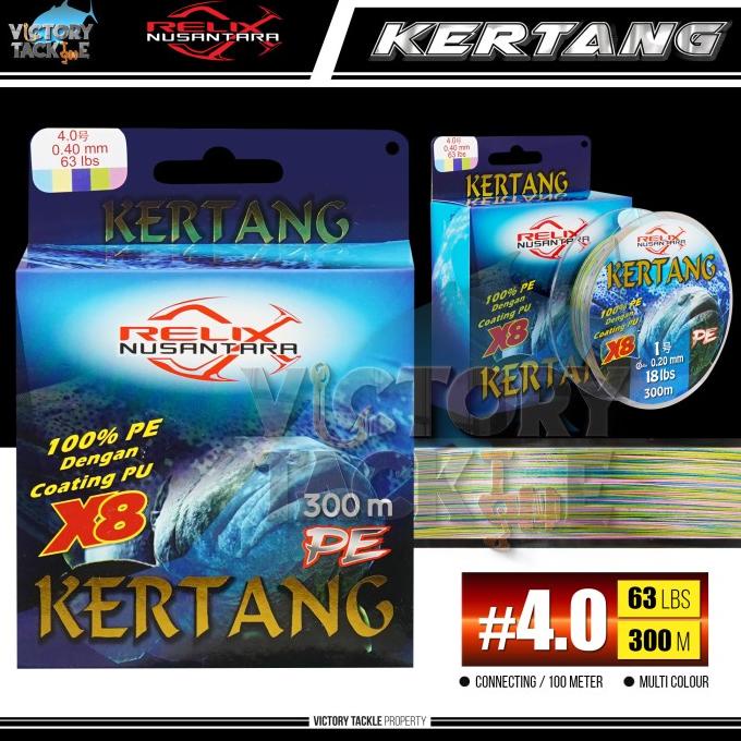 Senar Pancing Pe Relix Nusantara Kertang X8 300 Meter - Pe 4.0 New