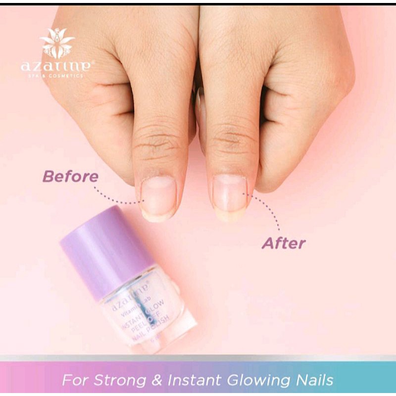 AZARINE Vitamin Lab Instant Glow Peel Off Nail Polish 6ml