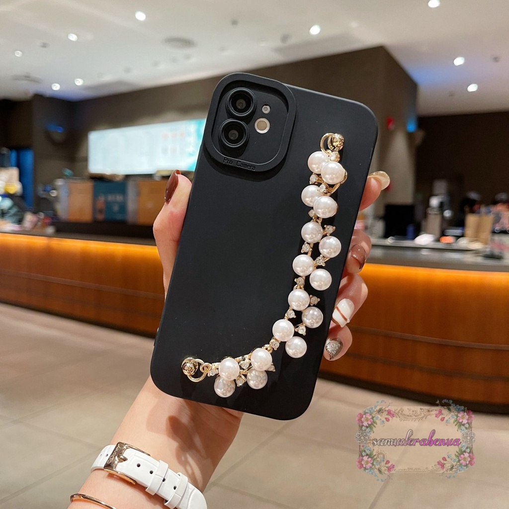 SOFTCASE SILIKON PROCAMERA RANTAI MUTIARA OPPO A5 A9 A52 A92 A53 A33 2020 A54 A55 A74 SB3937