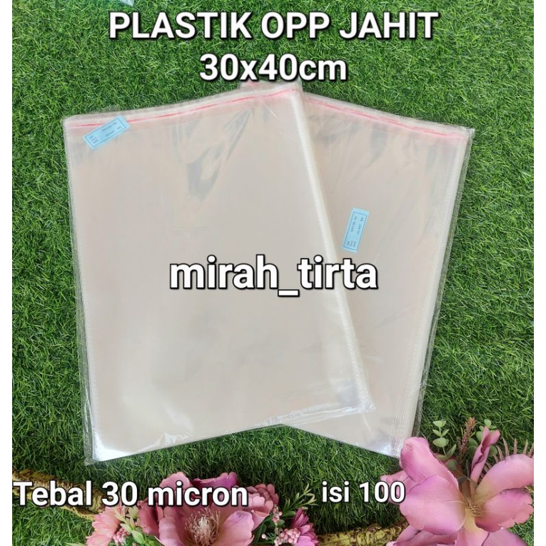 

PLASTIK OPP 30x40 isi 100. PLASTIK KACA BAJU .Plastik las jahit. opp las jahit 30x40 cm.