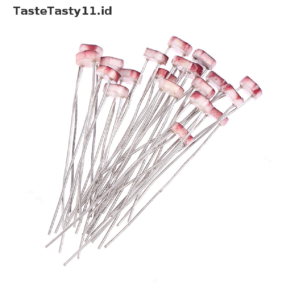 20 Pcs Photoresistor GL5506 GL5516 GL5528 GL5537 LDR Sensor Deteksi Cahaya