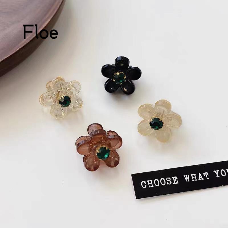 Fl Jepit Rambut Bentuk Bunga Mini Aksen Berlian Imitasi Untuk Wanita