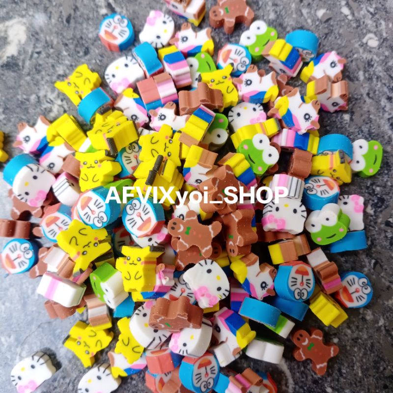 

penghapus mini pensil isi 100 pcs murah