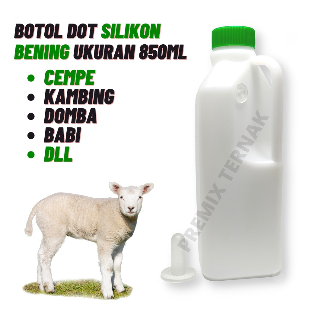 Botol Dot Cempe Anak Kambing Domba - Botol Dot Susu untuk Kambing Domba 850ml