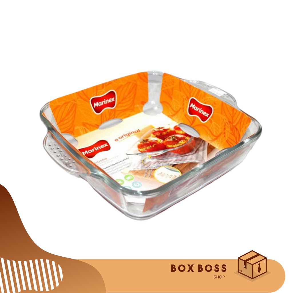 LOYANG KACA MARINEX PERSEGI 2.5 Liter