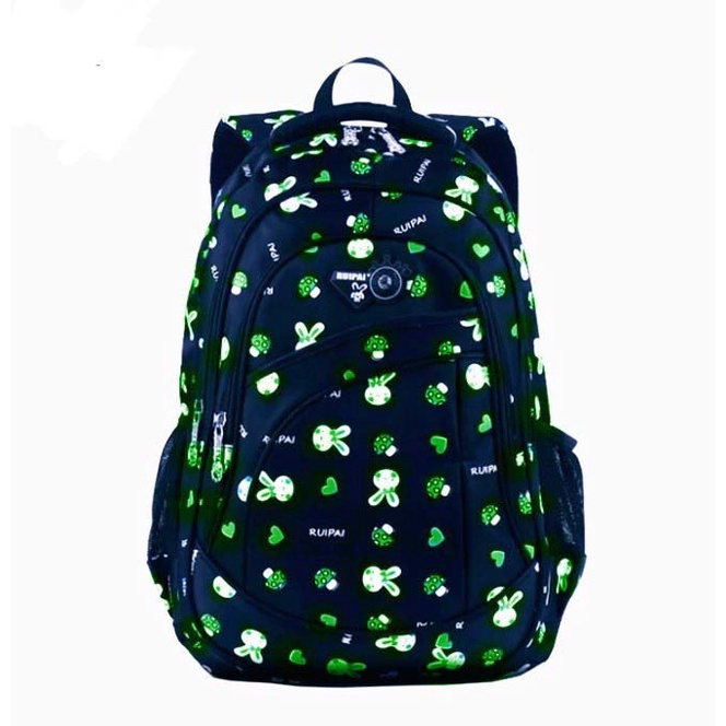 Tas Ransel Sekolah KELINCI JAMUR LUCU polka for a queen stuff SD SMP SMA KULIAH Travel Bag