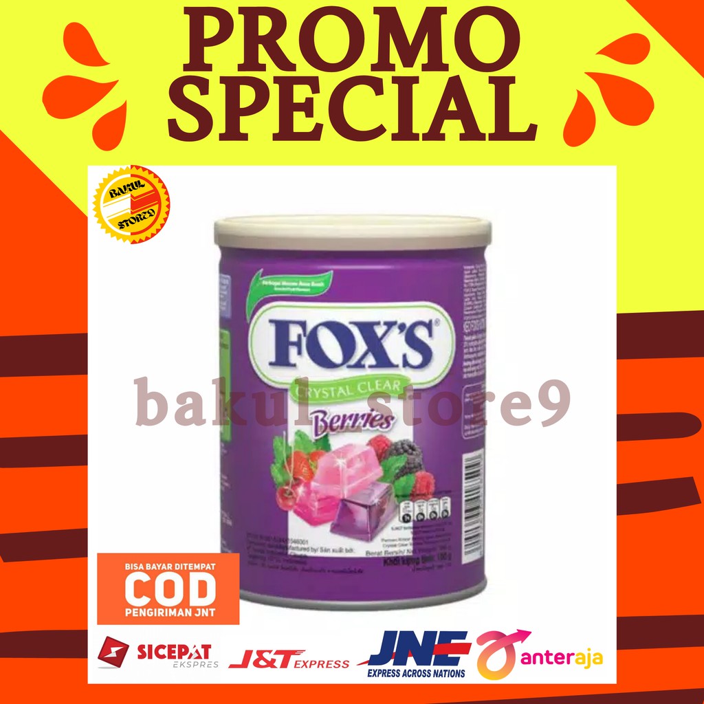 Permen Foxs Tin 180 Gr Kaleng