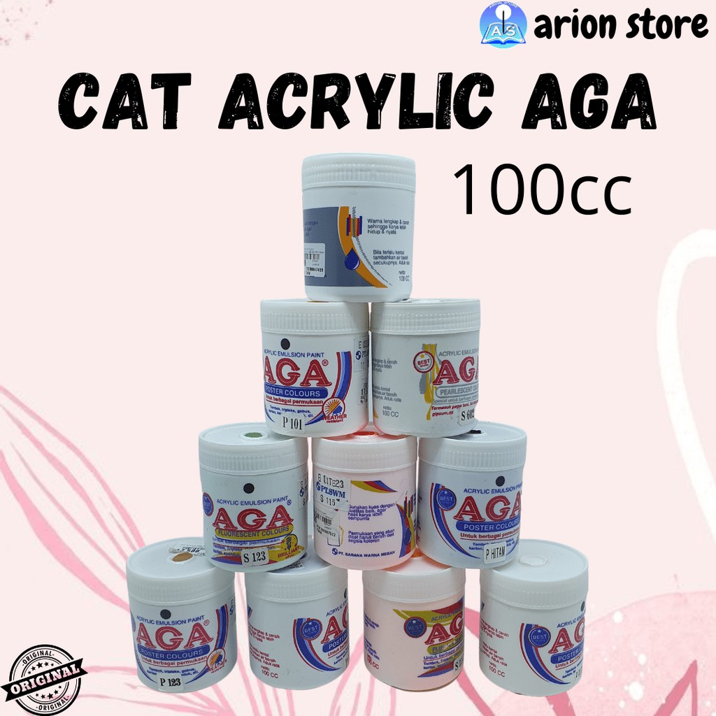 [ARION STORE] CAT ACRYLIC AGA 100CC / CAT POSTER AGA 100CC [DRUM]
