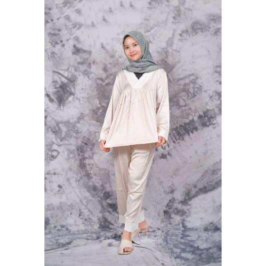 SETELAN PIYAMA RENDA IMPORT SIZE L/XL/XXL
