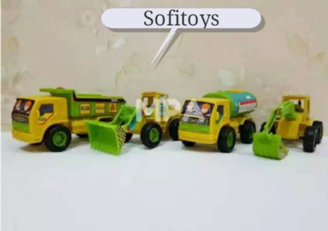 sofi.id MAINAN MOBIL ALAT BERAT OCT ISI 4 PCS ID 28 RB