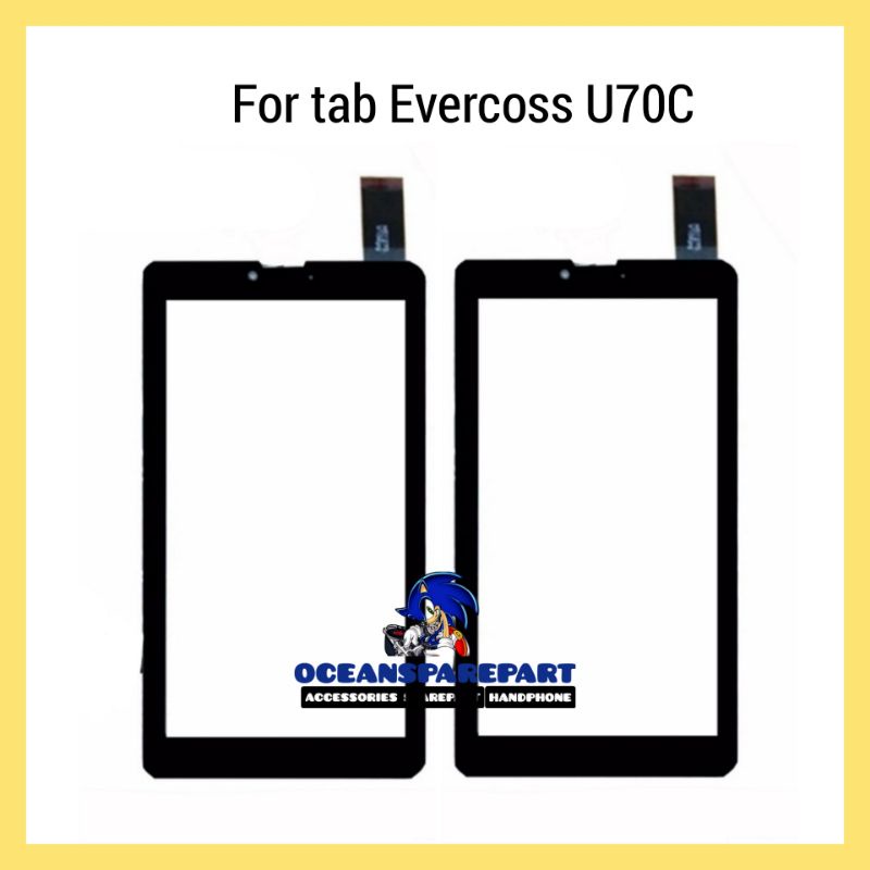 Touchscreen Evercoss u70c  U70C BRAVO TAB ORIGINAL 100 %