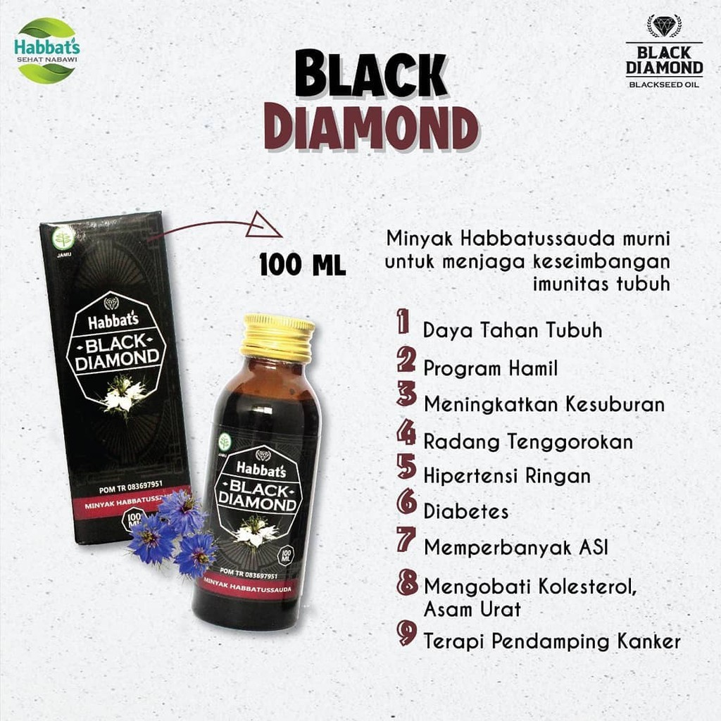 Minyak Habatusauda Habatussauda Habbatussauda Oil Cair Habbats Black Diamond 100 ml