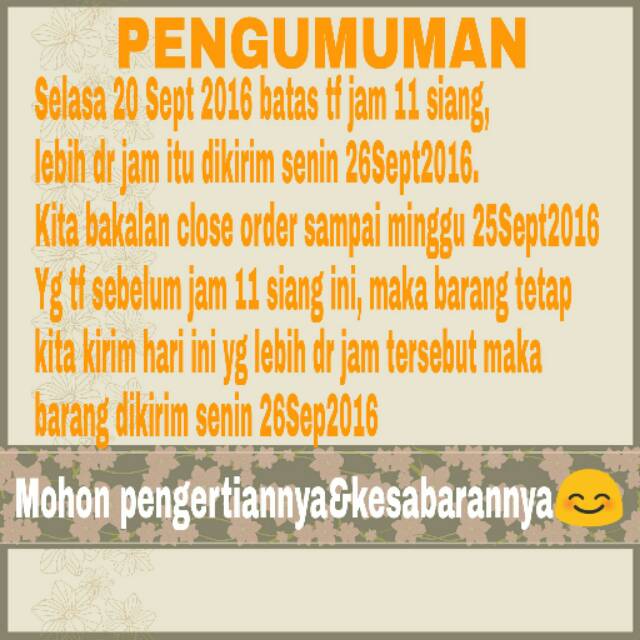 

Pengumuman