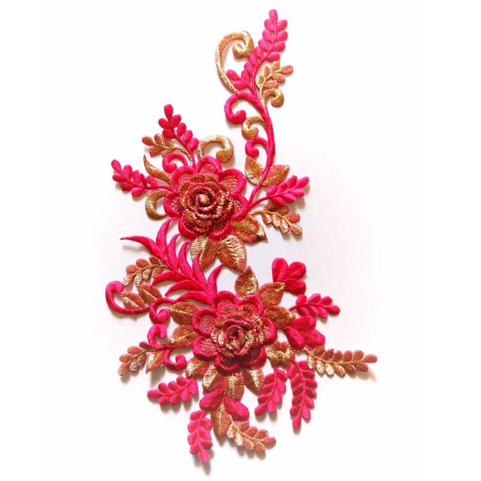 MEN SALE RENDA BORDIR TEMPEL BUNGA 3D BUNGA KECIL 