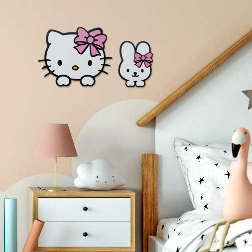 Pajangan Kamar Anak Hello Kitty Dekorasi Dinding Kamar Hello Kitty Shopee Indonesia