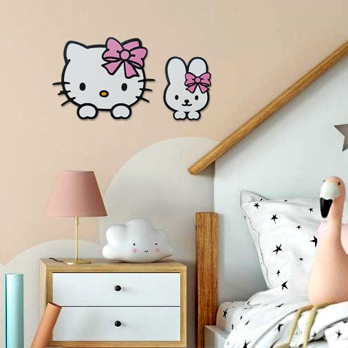 Pajangan Kamar Anak Hello Kitty Dekorasi Dinding kamar Hello Kitty