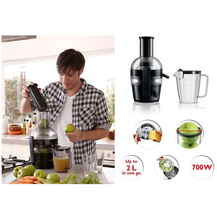 PHILIPS Juicer 2L HR-1855 700W / Garansi Resmi HR-1855