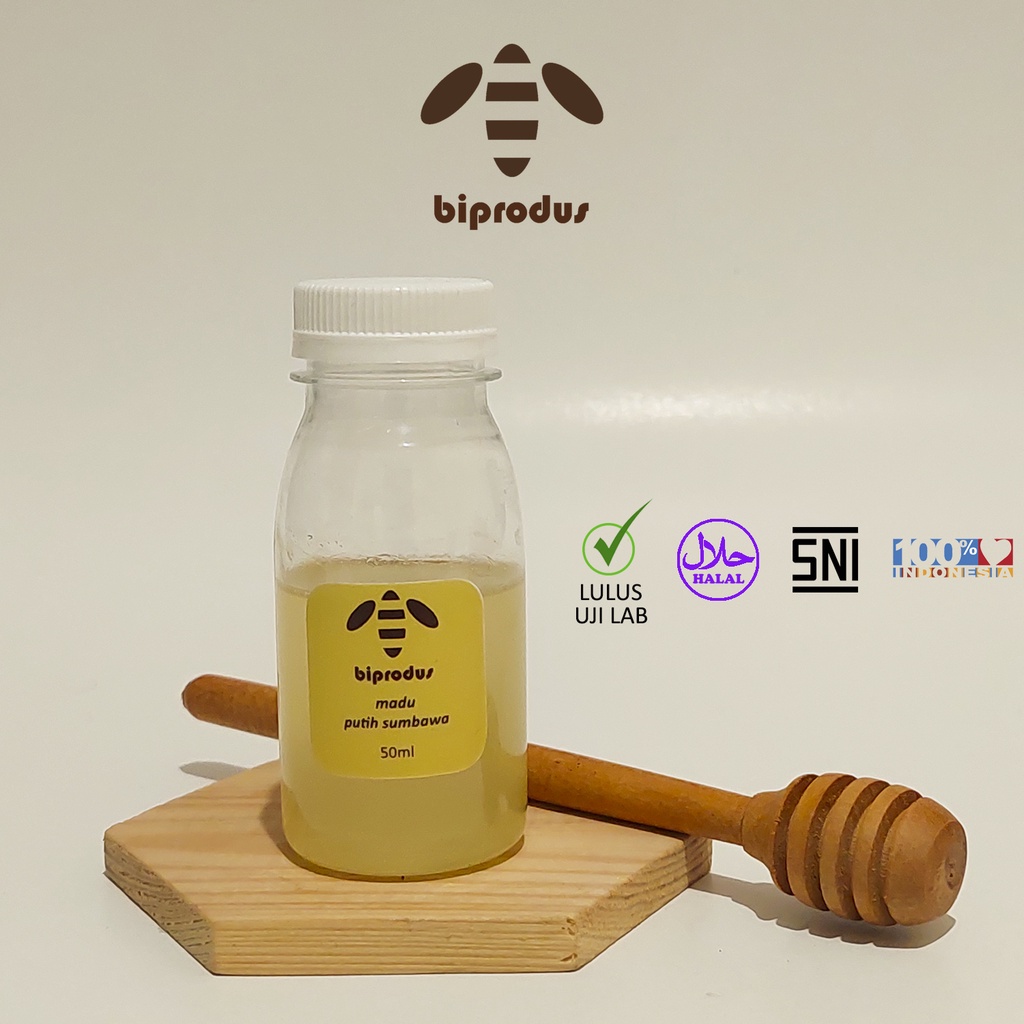 

MADU PUTIH SUMBAWA 50ML MADU ASLI MADU MURNI 100% ASLI, BIPRODUS