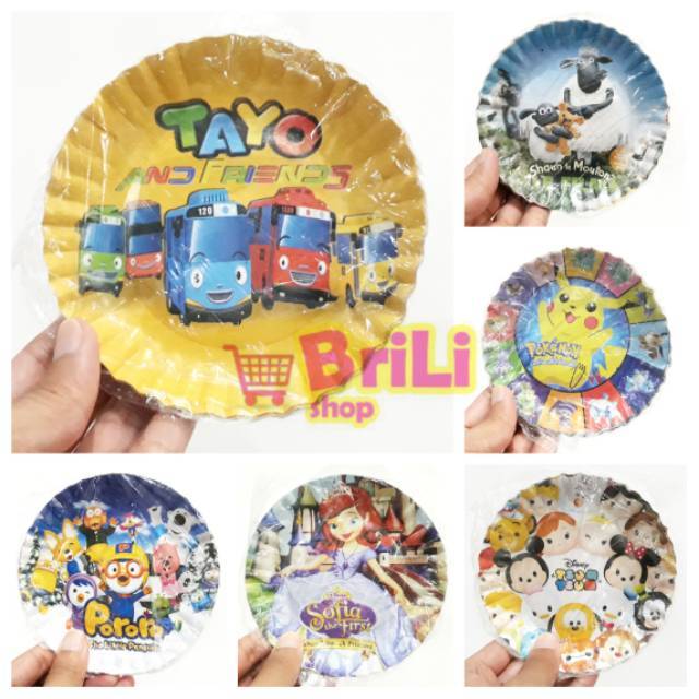 Piring Kertas Ulang Tahun | Piring Kue Karakter
