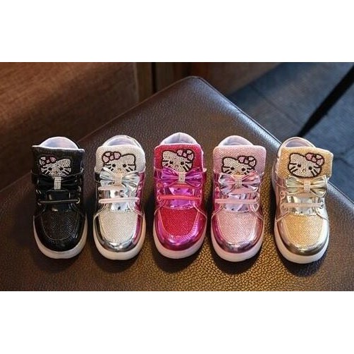 Sepatu Motif Hello kitty led | hello kitty blinky