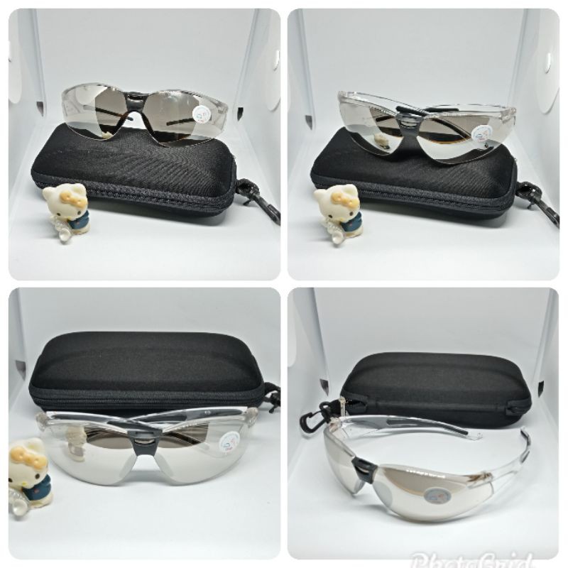 Kacamata Safety/ kacamata Debu + box sleting