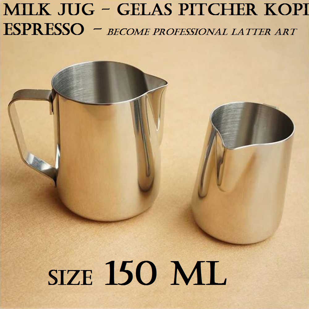 MILK JUG Gelas Pitcher Kopi Espresso Latte Art -CAPPUCINO-cafe