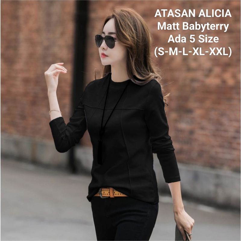 NEW PRODUK☑️ATASAN POLOS MODEL/ATASAN ALICIA/MATT BABYBTERRY/ATASAN WANITA/ATASAN MODEL WANITA/ADA 5 UKURAN/GOOD QUALITY