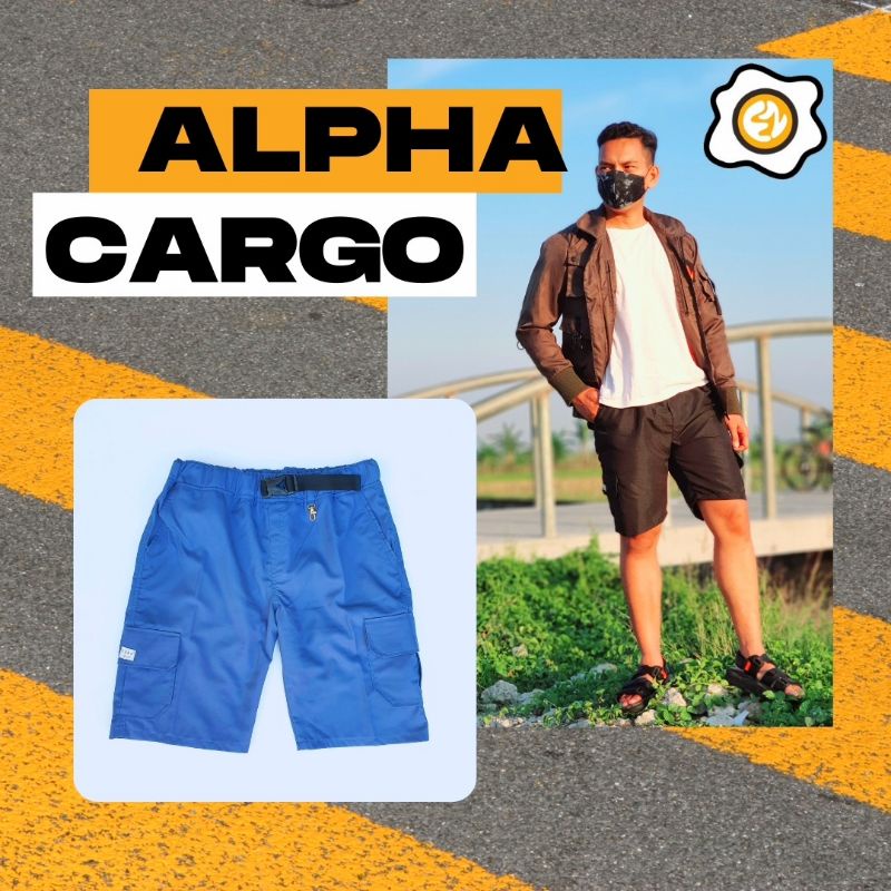 Ezra Alpha Cargo Short Pants - Celana Cargo Pendek Pria Dewasa