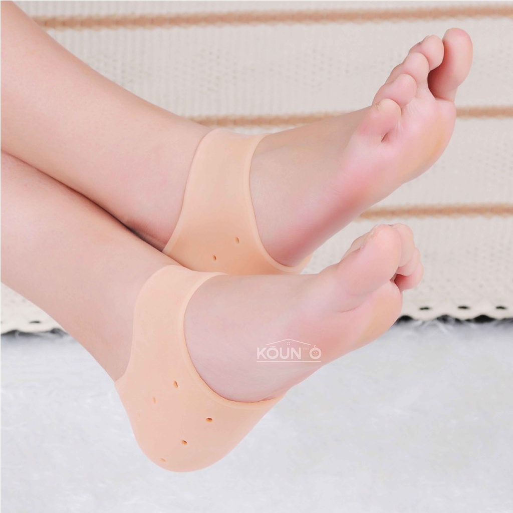 Bantalan Pelindung Tumit Anti Lecet Kaus Kaki Silikon Lembut Aksesoris Sepatu Heels