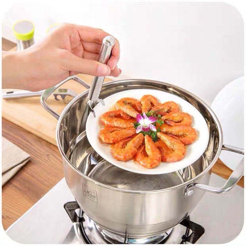 Travelmate Alat Penjepit Jepit Mangkok Rantang Piring Panci Panas Stainless Steel