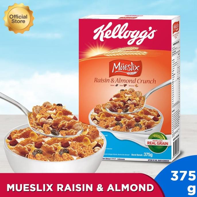 

Kelloggs Mueslix Raisin & Almond Sereal 375g