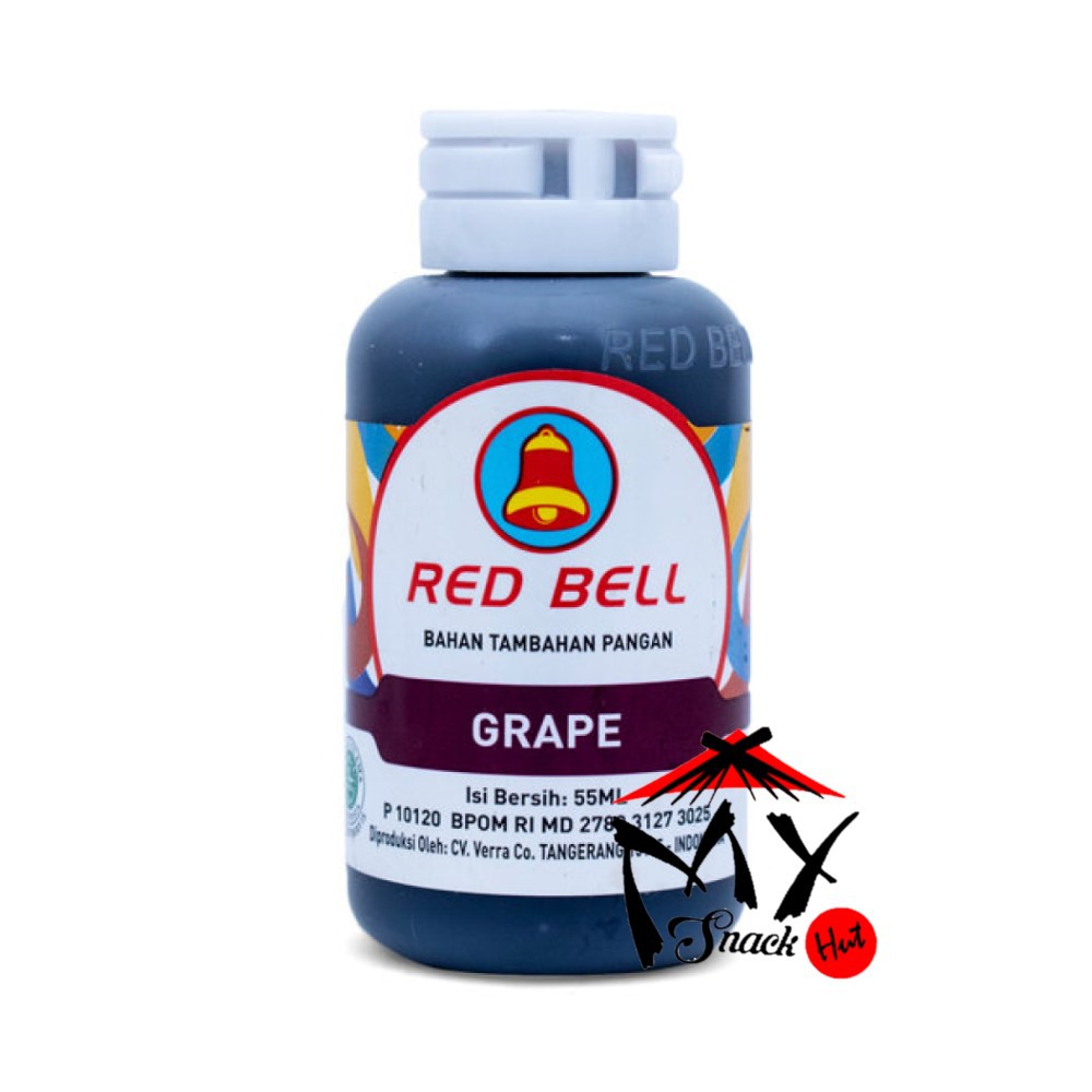 RED BELL PASTA GRAPE 55ML - RED BEL PERISA SIRUP ANGGUR PERASA ES BUAH PUDDING SEGAR ANGGOR HALAL