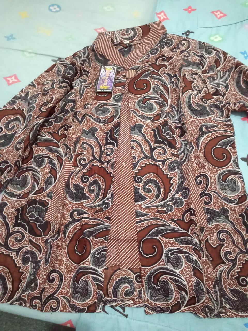 Blus Cardi Lawasan Baju Batik Wanita Anggun Kerja
