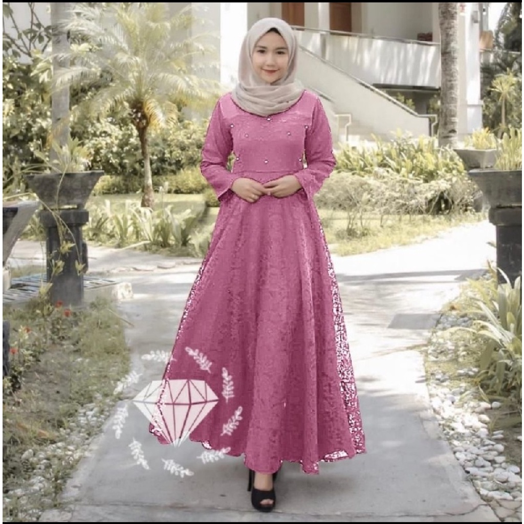 Guchika Maxy Dress brukat terbaru 2022 / dress kondangan / baju pesta