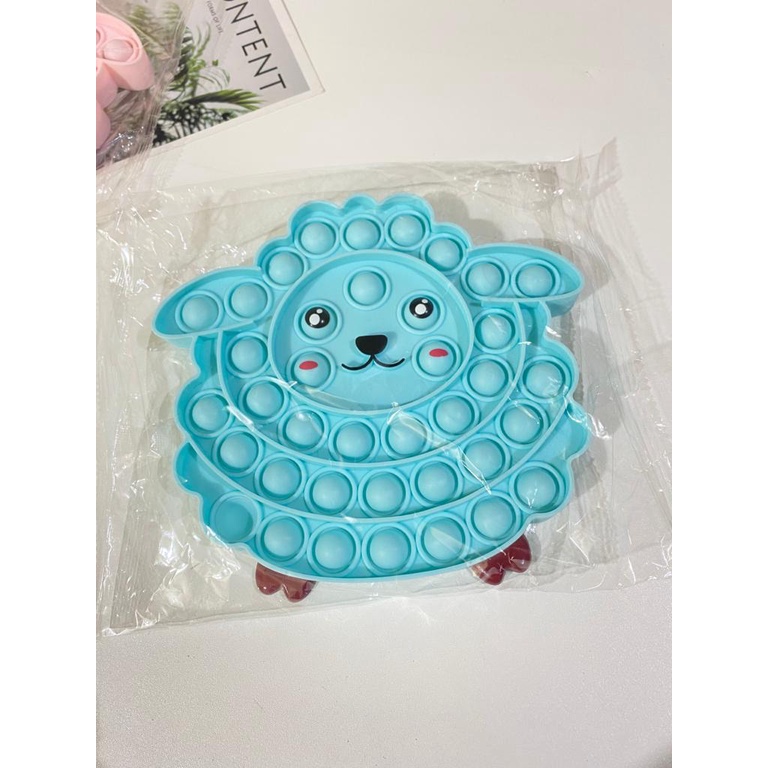 POP IT RAINBOW MAINAN SENSORY / MAINAN VIRAL POP IT RAINBOW JUMBO-SHEEP BIRU