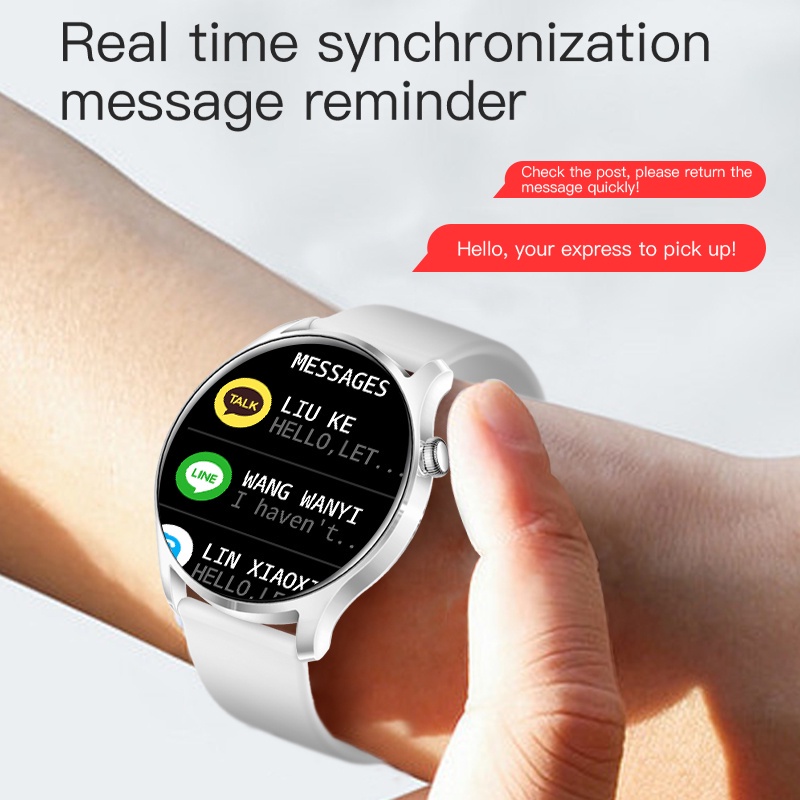 Skmei Smartwatch Wanita Pria Full Touch Screen Sports Fitness Tracker Jam Tangan Wanita Anti Casual Tipis Jam Tangan Silikon