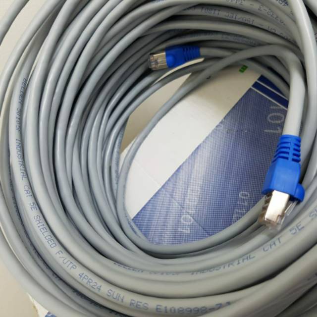 Belden Kabel Lan Outdoor 40 meter STP CAT5e dicrimping rj45 STP Cat5e Belden Tipe 50105F Warna Hitam