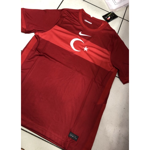 Jersey timnas Turki Away merah Euro 2021 top quality GO official - S Berkualitas