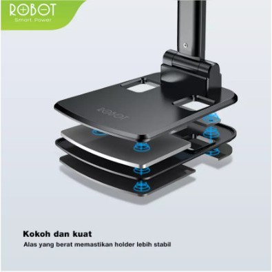 ROBOT RT-US06 FOLDABLE PHONE HOLDER HP DI MEJA DESKTOP TABLE RT US06