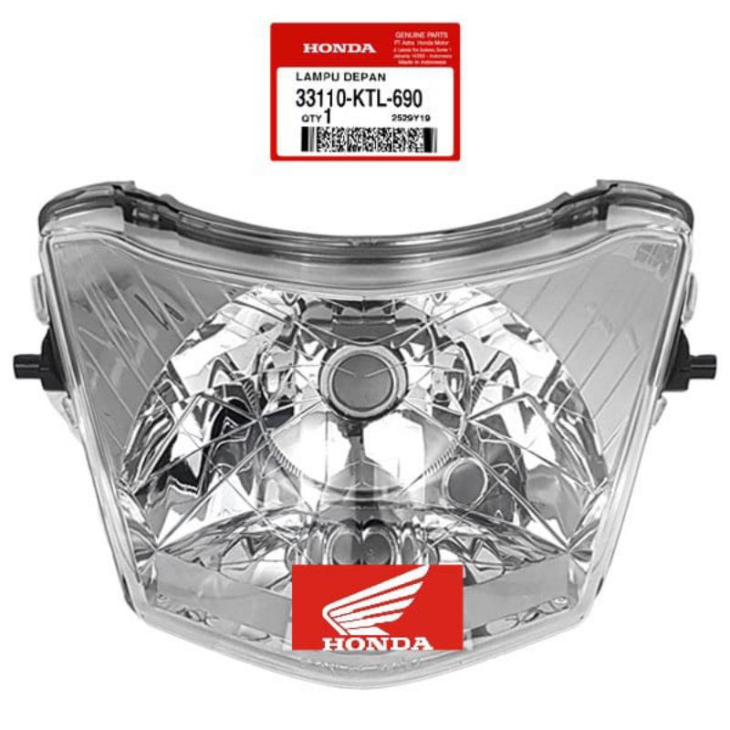 Reflector KTL lampu depan supra fit new asli honda