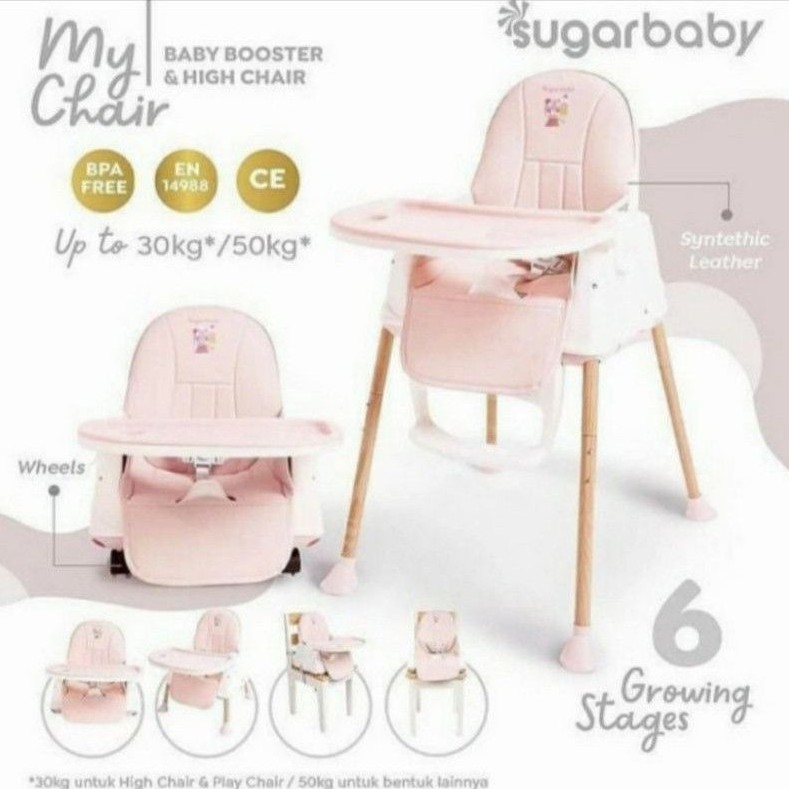 SUGAR BABY My Chair Baby High Chair Kursi Makan Bayi 6 Fungsi