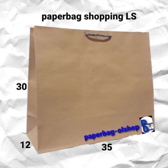 

paperbag shoping lanscape coklat (35×12×30)