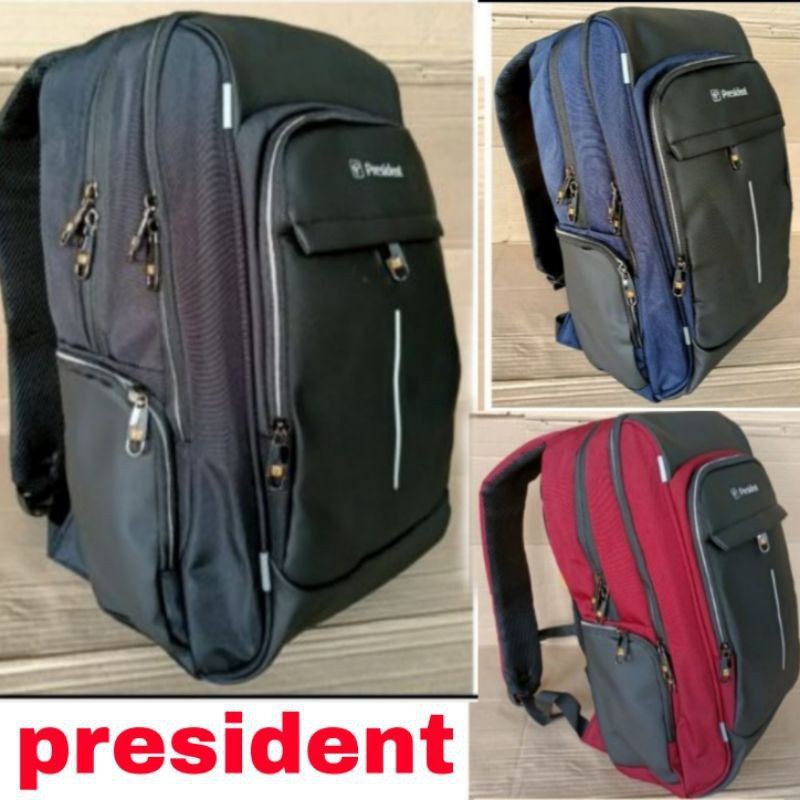 Tas ransel laptop PRESIDENT tas kuliah tas kerja Original