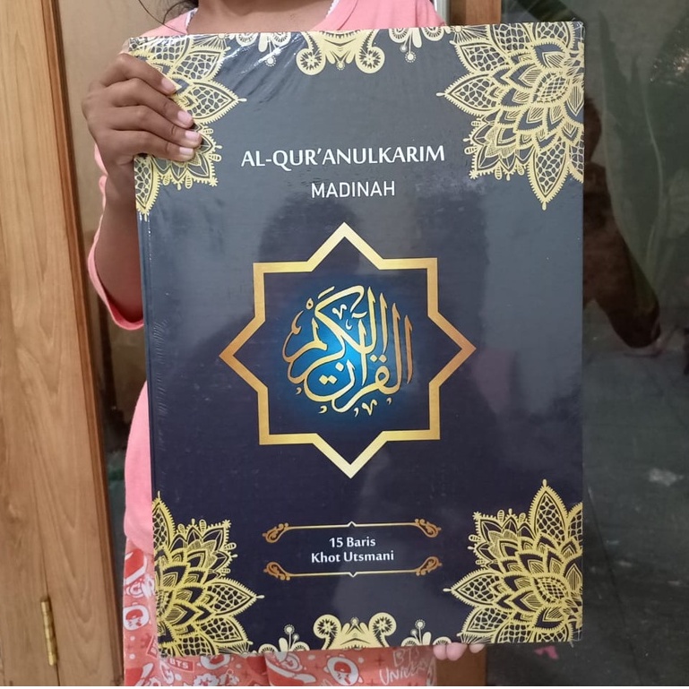 Al-Qur'anulKarim MADINAH Ukuran JUMBO A3 29x42 cm 15 Baris alquran quran SAMSIA qur'an lansia super paling besar