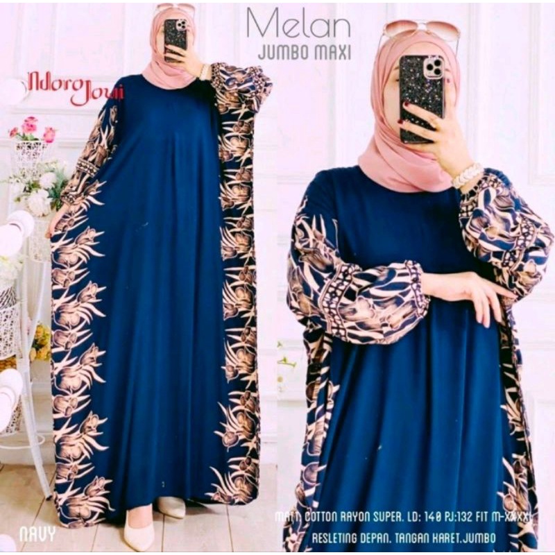 kaftan melan jumbo Maxi/gamis kaftan super jumbo busui