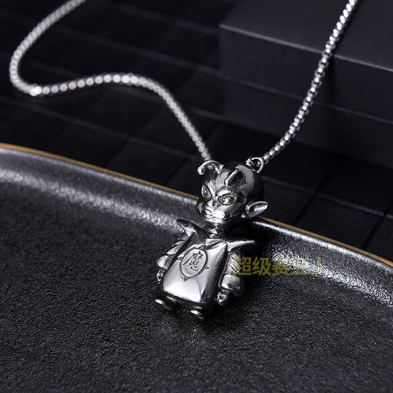 Kartun kalung pria merek hip hop titanium baja liontin Jepang Harajuku style in selebriti Internet s