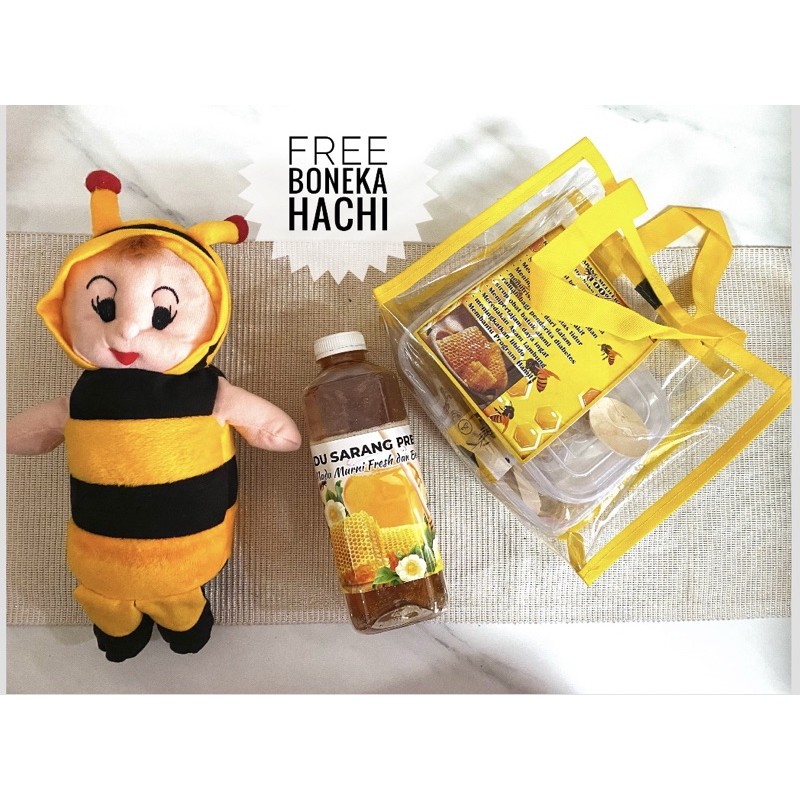 

Sarang madu paket Free boneka Hachi