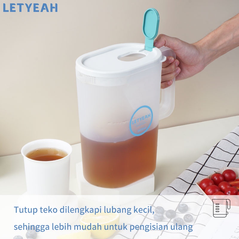 letyeah Water jug plastik 5 in 1/Teko Air Teh 2400ml