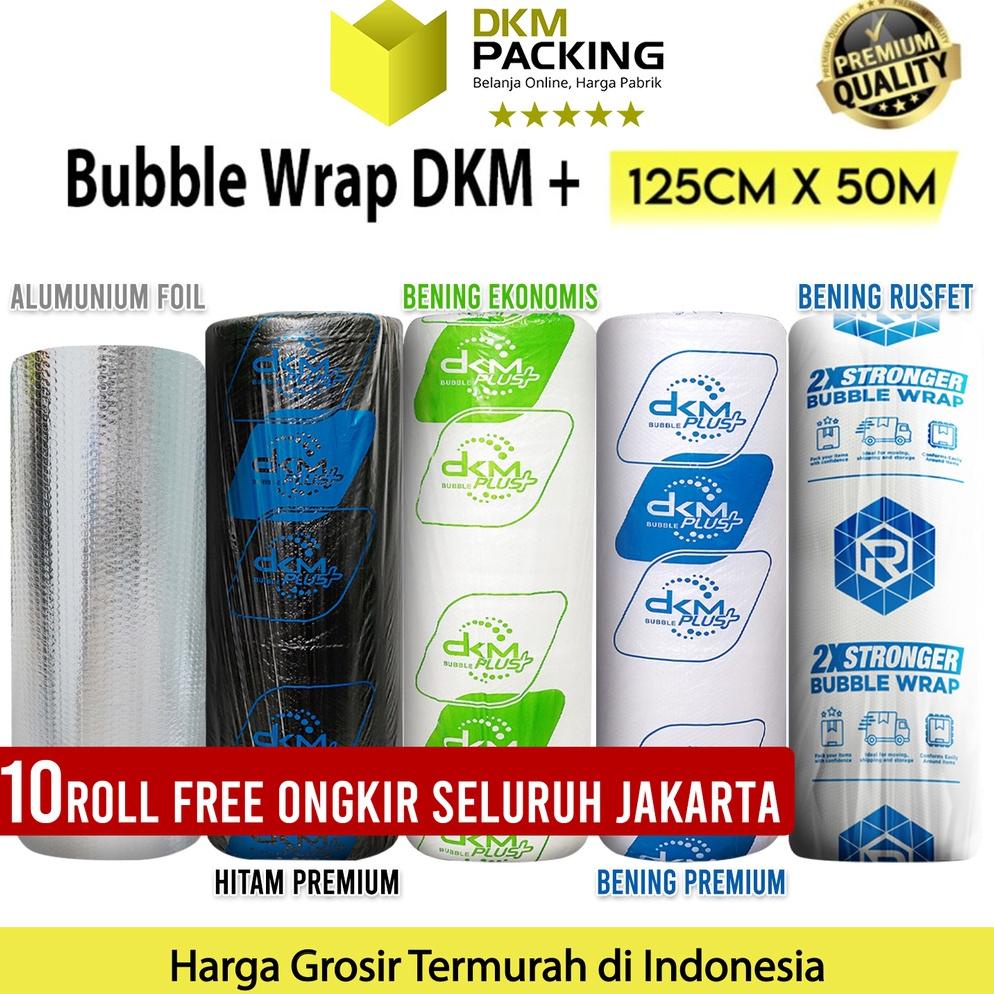 

((BISA COD)) Plastik Bubble Wrap 125cm x 50m DKM PLUS PREMIUM TERMURAH ROLL