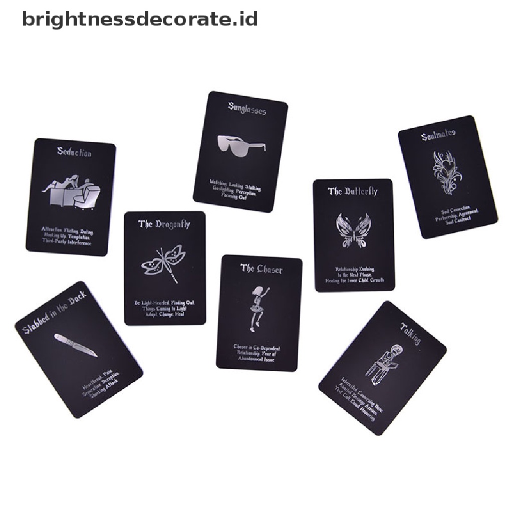 54pcs Kartu Tarot Divination Board Game Desain Love Oracle Time Wellness